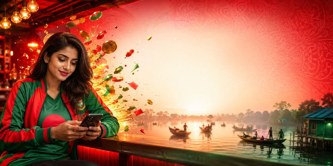 বরিশালে লাল-সবুজ পতাকার পাশে ক্রিকেট বেটিং প্রোমোশনের উৎসাহী পরিবেশ
