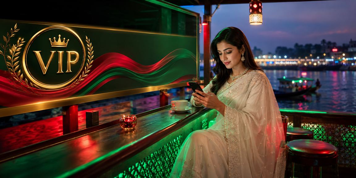 ময়মনসিংহে ভিআইপি বোনাস গেমিং পরিবেশ লাল সবুজ নকশায়