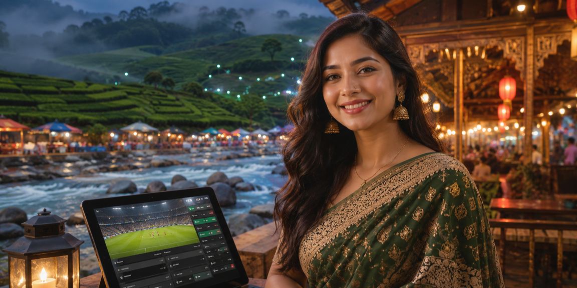 সিলেট চা বাগানের পটভূমিতে বেটিং অভিজ্ঞতার দৃশ্য